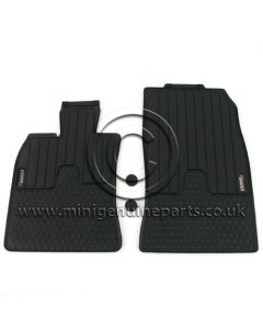 Rubber Front Floor Mats with MINI Cooper S logo - R55/R56/R57 - LHD (Euro)