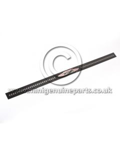 JCW Black Metal Door Entry Strip - R56/R57 - JCW Logo with Chequers, each