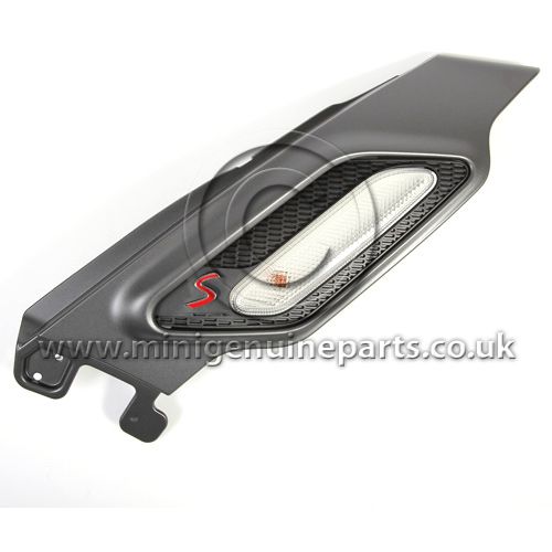 R60 Anthracite Cooper S Side Scuttle with White Lens - Left