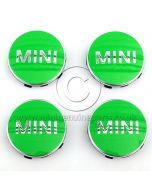 Apple Green Wheel Centre Caps - set of 4 - F56