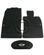 Rubber Front Floor Mats with MINI logo - R55/R56/R57 ONLY - RHD (UK)